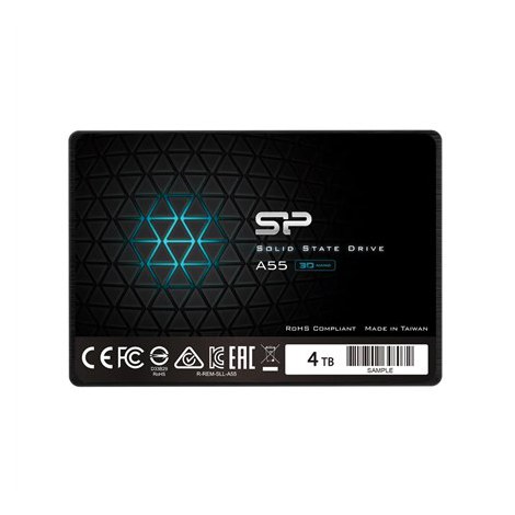 SILICON POWER 4TB A55 SATA III 6Gb/s INTERNAL SOLID STATE DRIVE Silicon Power | Ace | A55 | 4000 GB | SSD form factor 2.5"" | SS